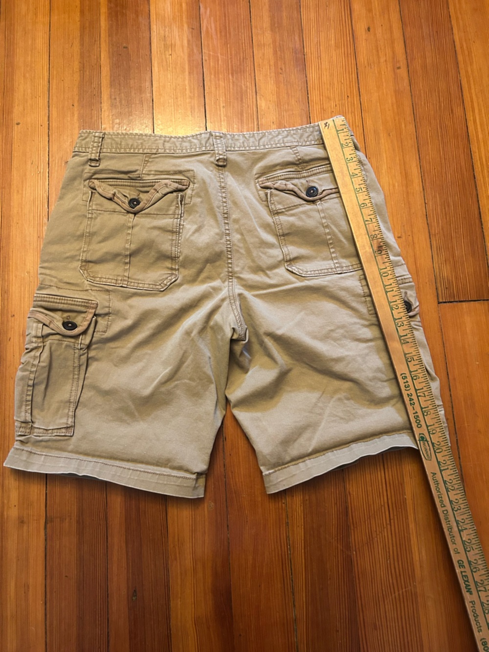 Aéropostale Men's Cargo Shorts Beige Cotton Spandex Regular Fit Size 32 - Picture 3 of 7